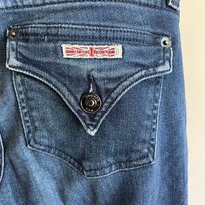 Hudson bell bottom frayed bottom.